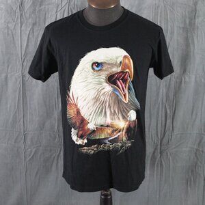 Vintage GRaphic T-shirt - Bald EAgle Big Head Graphic - Men's Mediium